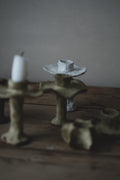 Rustic green candle holder