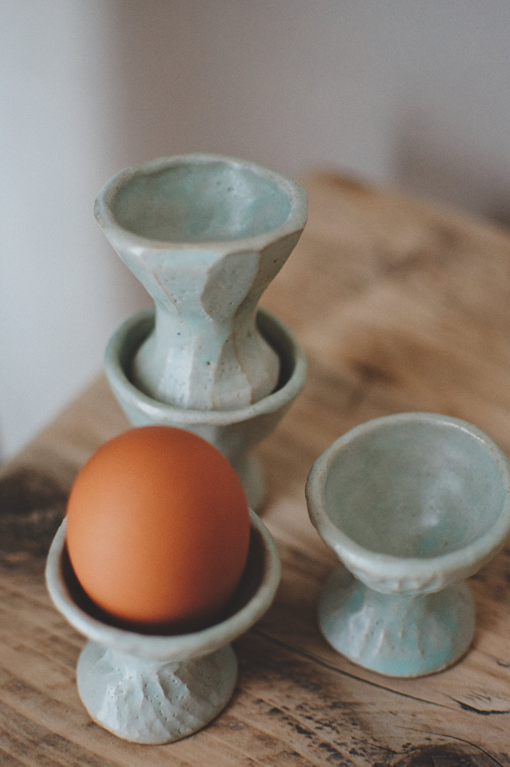 Handmade ceramic egg cup